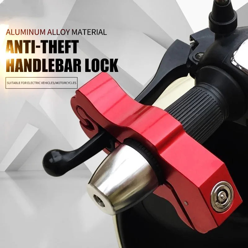 Motorcycle Brake Lever Lock with Steel Cable