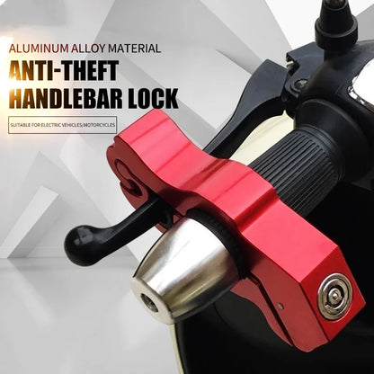 Motorcycle Brake Lever Lock with Steel Cable