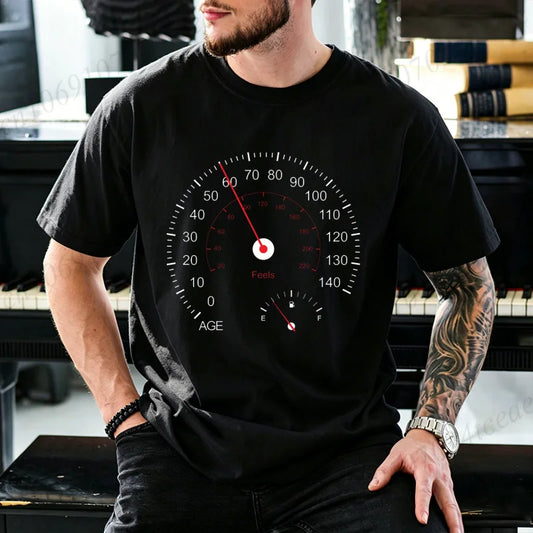 Speedometer Graphic T-Shirt – Funny Car & Moto Enthusiast Tee